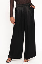 Joyce Wide Leg Pant - Black