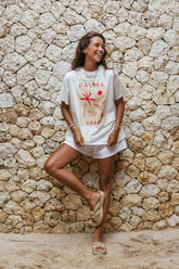 Krabi Beach Graphic Tee - White
