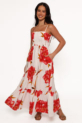 Bridger Maxi Dress - Scarlet Rose