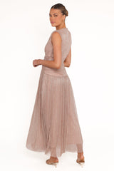Cara Maxi Dress - Rose Gold