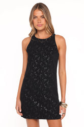Farica Mini Dress - Black Floral
