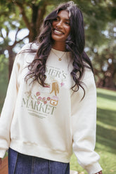 Farmers Market Sweatshirt - Cream