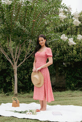 Franklin Dress - Red Floral