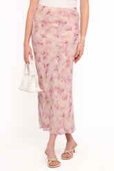 Giarda Maxi Skirt - Pink Floral