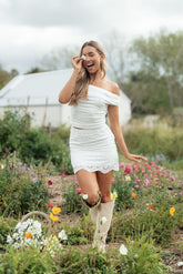 Melaney Mini Skirt - White