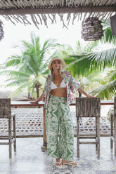 Nevin Pant - Green Floral