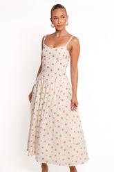 Oakley Maxi Dress - Yellow Floral