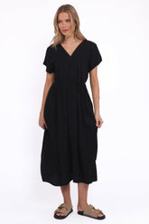 Orly Midi Dress - Black