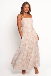 Petra Midi Dress - Cream