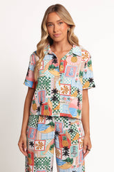 Valeria Shirt - Off White Multi