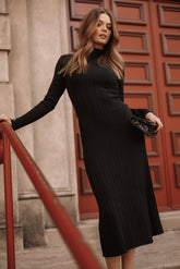 DRESSES @Briar Long Sleeve Dress - Black (Hold for Winter Essentials)