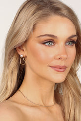 Petal and Pup USA ACCESSORIES Bebe Heart Earrings - Gold One Size