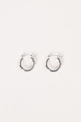 Petal and Pup USA ACCESSORIES Kennedy Hoop Earrings - Silver One Size