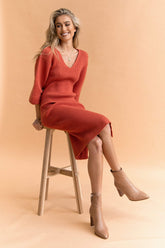 Petal and Pup USA DRESSES Caledonia Dress - Rust