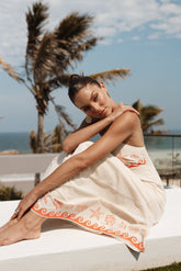 Petal and Pup USA DRESSES Ceecee Maxi Dress - Beige