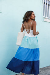 Petal and Pup USA DRESSES Emilee Maxi Dress - Blue Multi