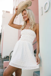 Petal and Pup USA DRESSES Sandy Mini Dress - White