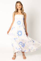 Petal and Pup USA DRESSES Seville Maxi Dress - Blue Wave