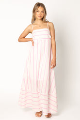 Petal and Pup USA DRESSES Seville Maxi Dress - Pink Stripe
