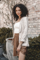 OUTERWEAR @Camille Sequin Blazer - Cream