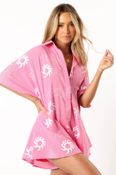 Petal and Pup USA playsuits Sebastian playsuit - Pink White