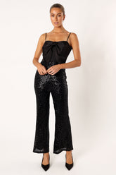 Petal and Pup USA Rompers Chiara Sequin Jumpsuit - Black