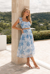 Petal and Pup USA SETS Elle Two Piece Set - Blue Floral