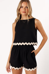 Petal and Pup USA SETS Katy Short Set - Black