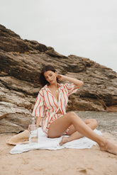 Petal and Pup USA SETS Myles Short Set - Red Stripe