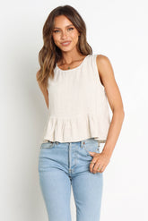Petal and Pup USA TOPS Acoustic Top - Beige
