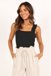 Petal and Pup USA TOPS Heidi Bodysuit - Black