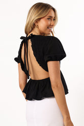 Petal and Pup USA TOPS Tamara Top - Black