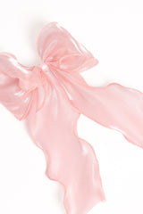 Poppy Hair Bow - Pale Pink