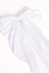Grace Hair Bow - White