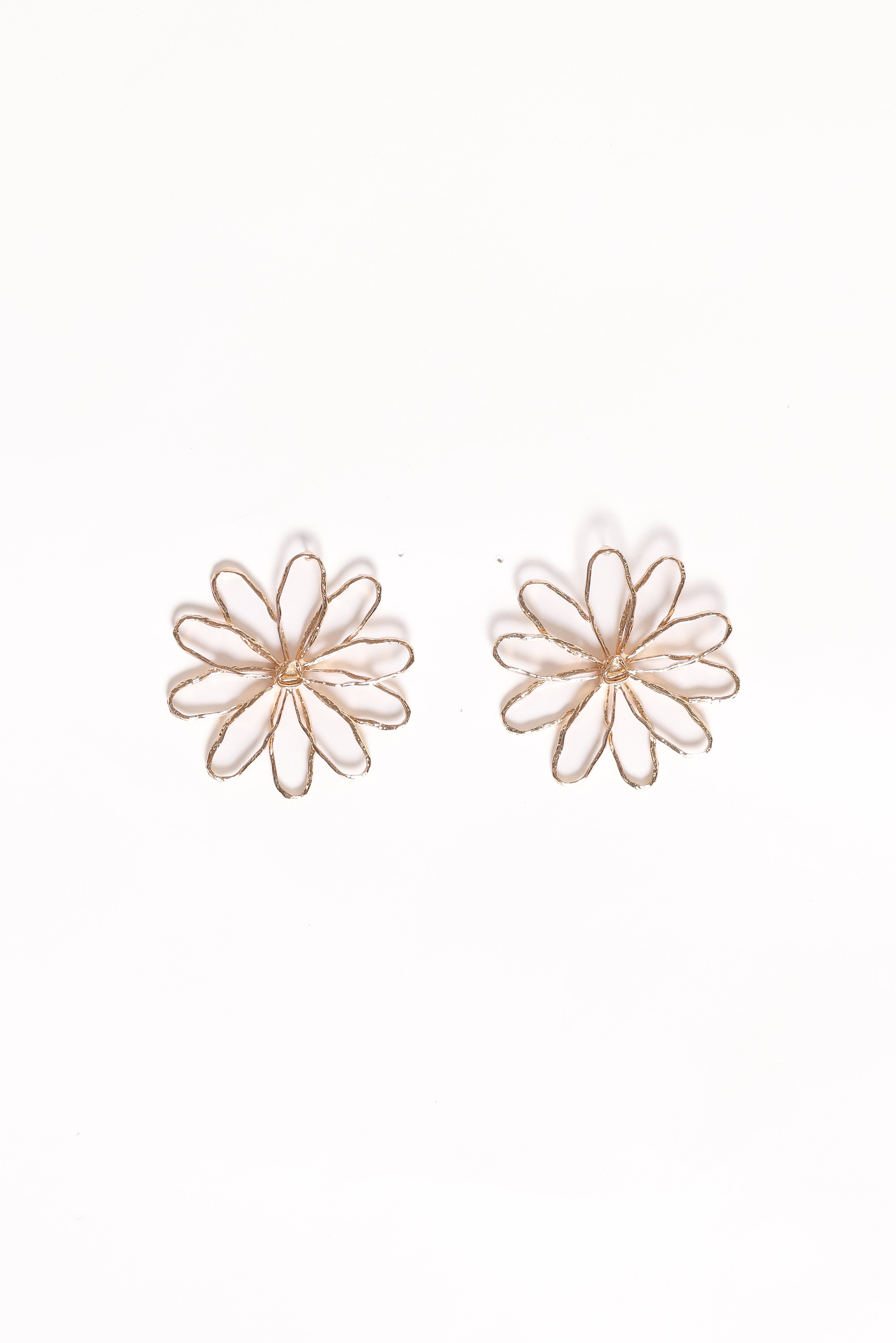 Indi Flower Earrings - Gold