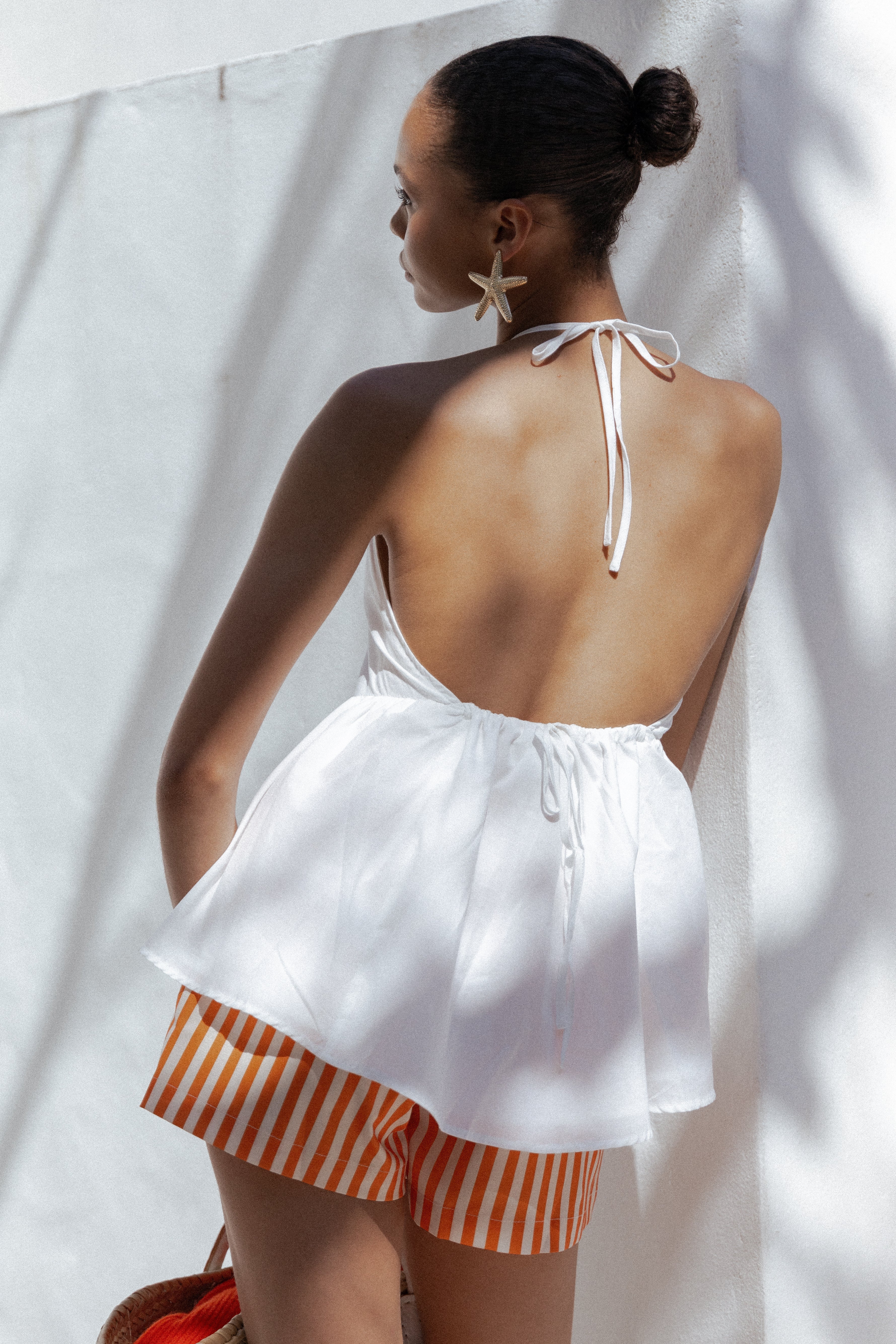 Vanessa Halterneck Top - White