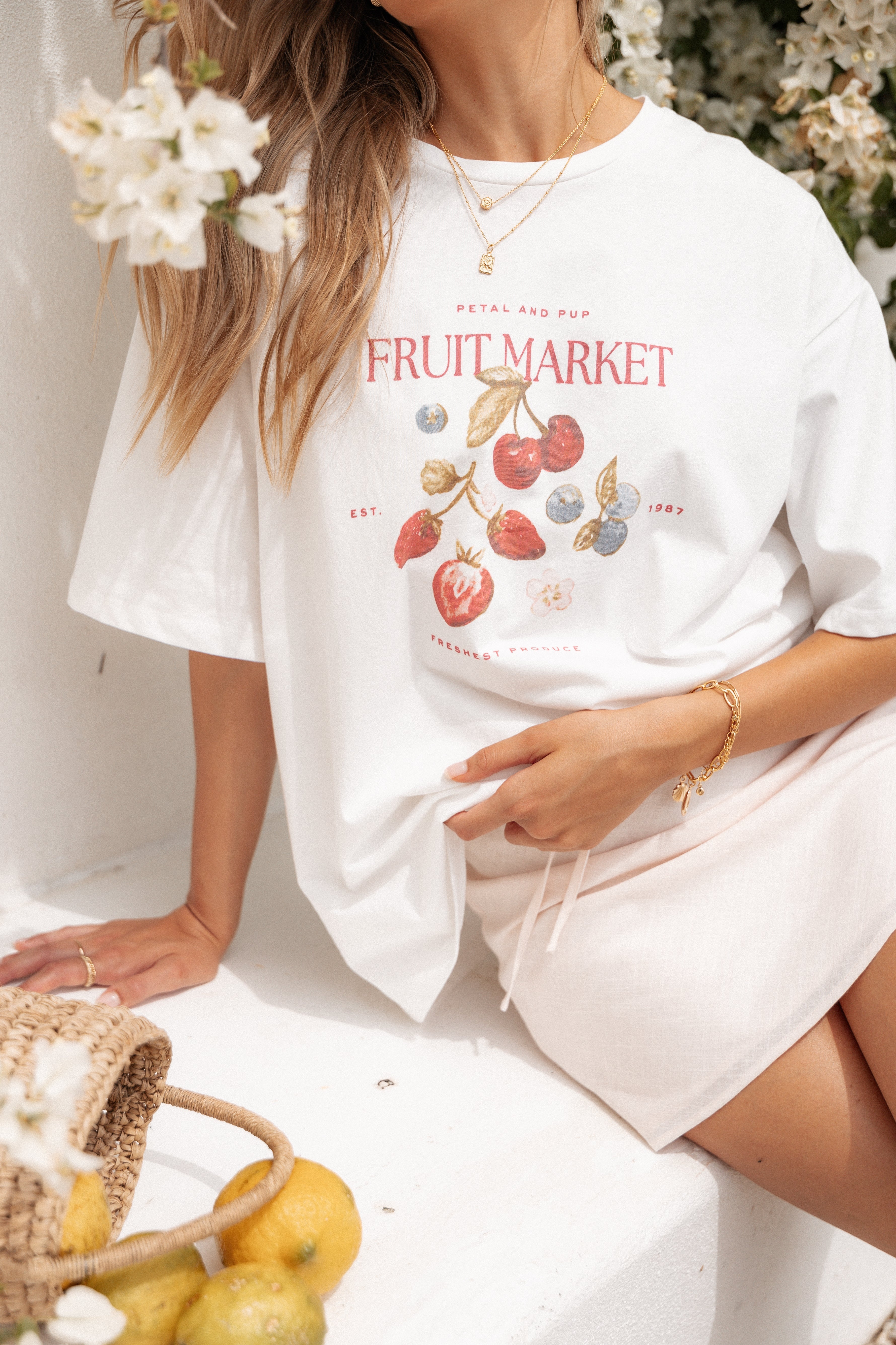 Loa Graphic Tee - White