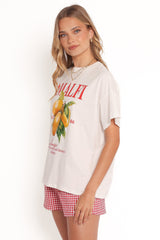 Amalfi Tee Set - Gingham Mango