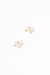 Gisella Flower Earrings - White