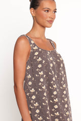 Abbott Mini Dress - Brown Floral
