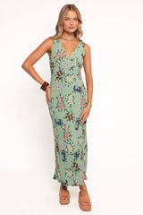 Acilia Midi Dress - Sage Floral
