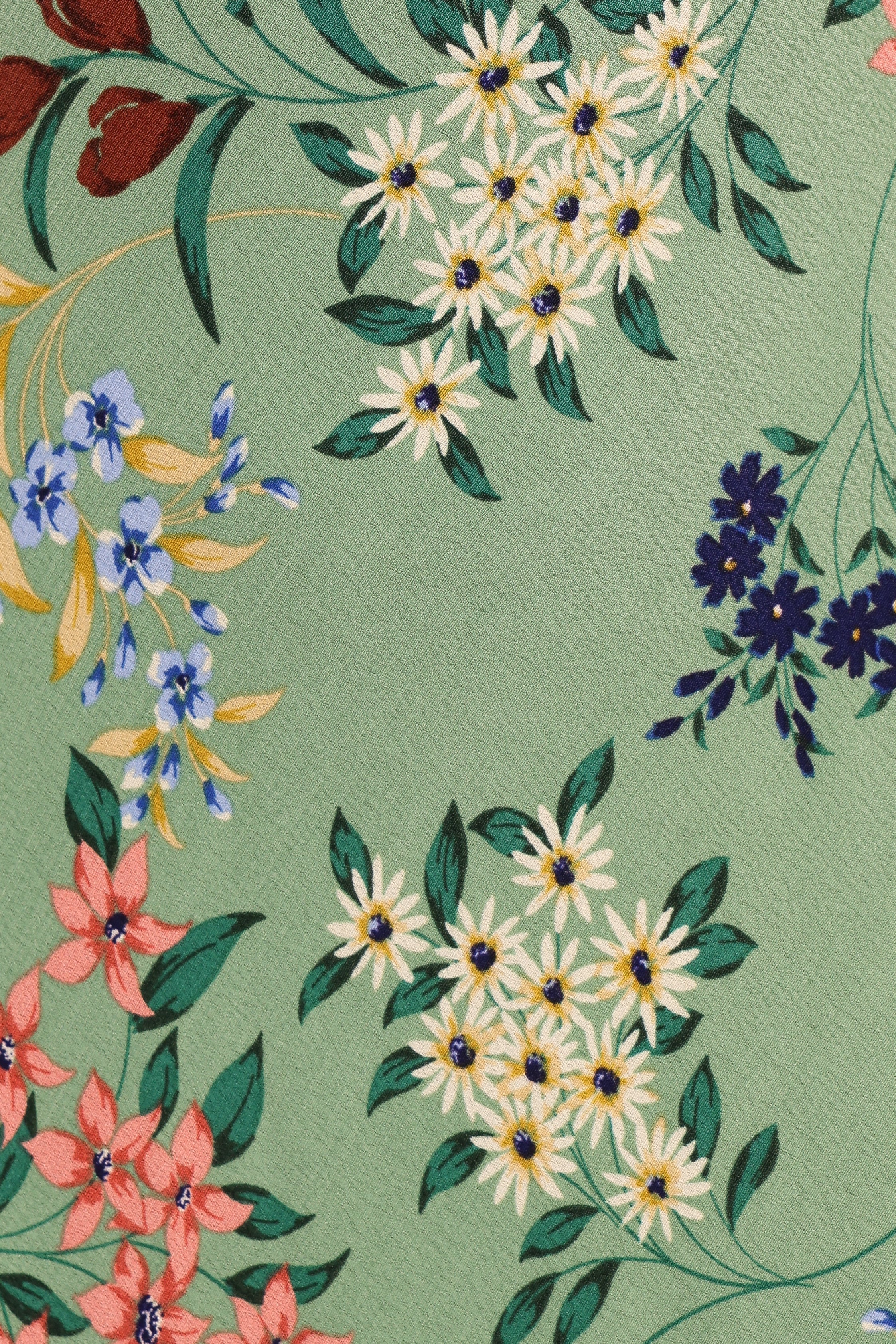 Acilia Midi Dress - Sage Floral