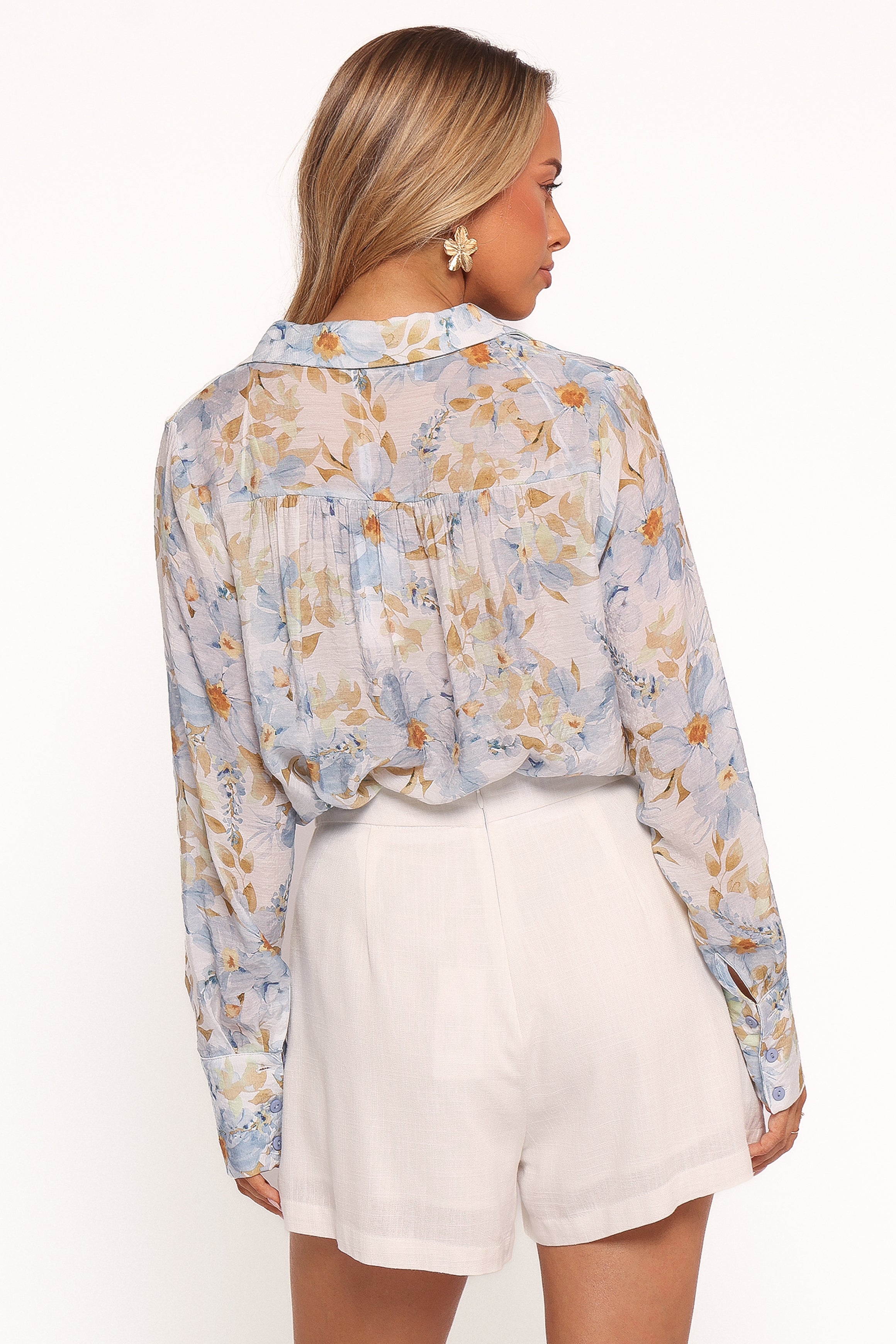 Adalee Top - Blue Floral