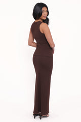 Adeline Two Piece Set - Chocolate