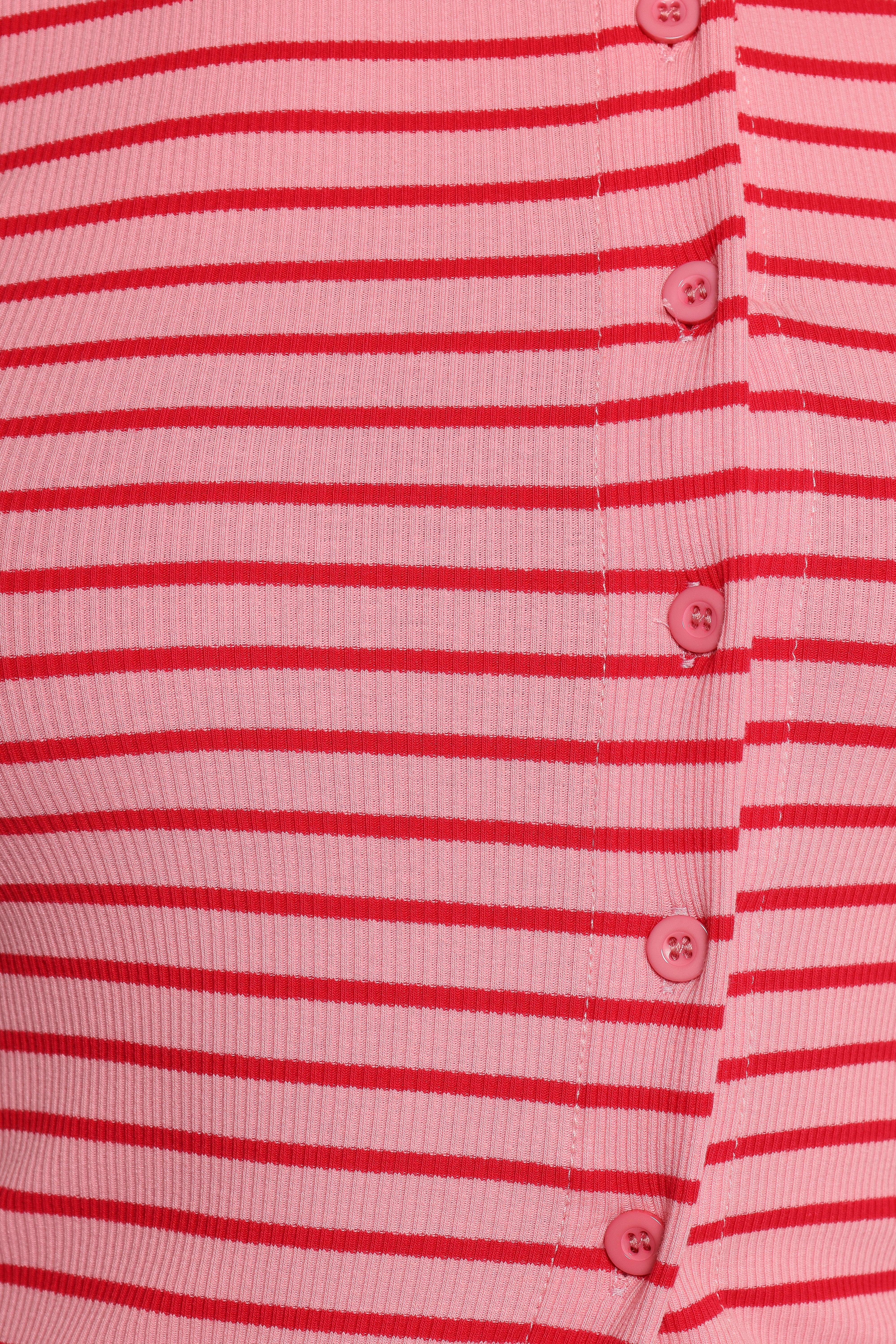 Adeline Two Piece Set - Pink Red