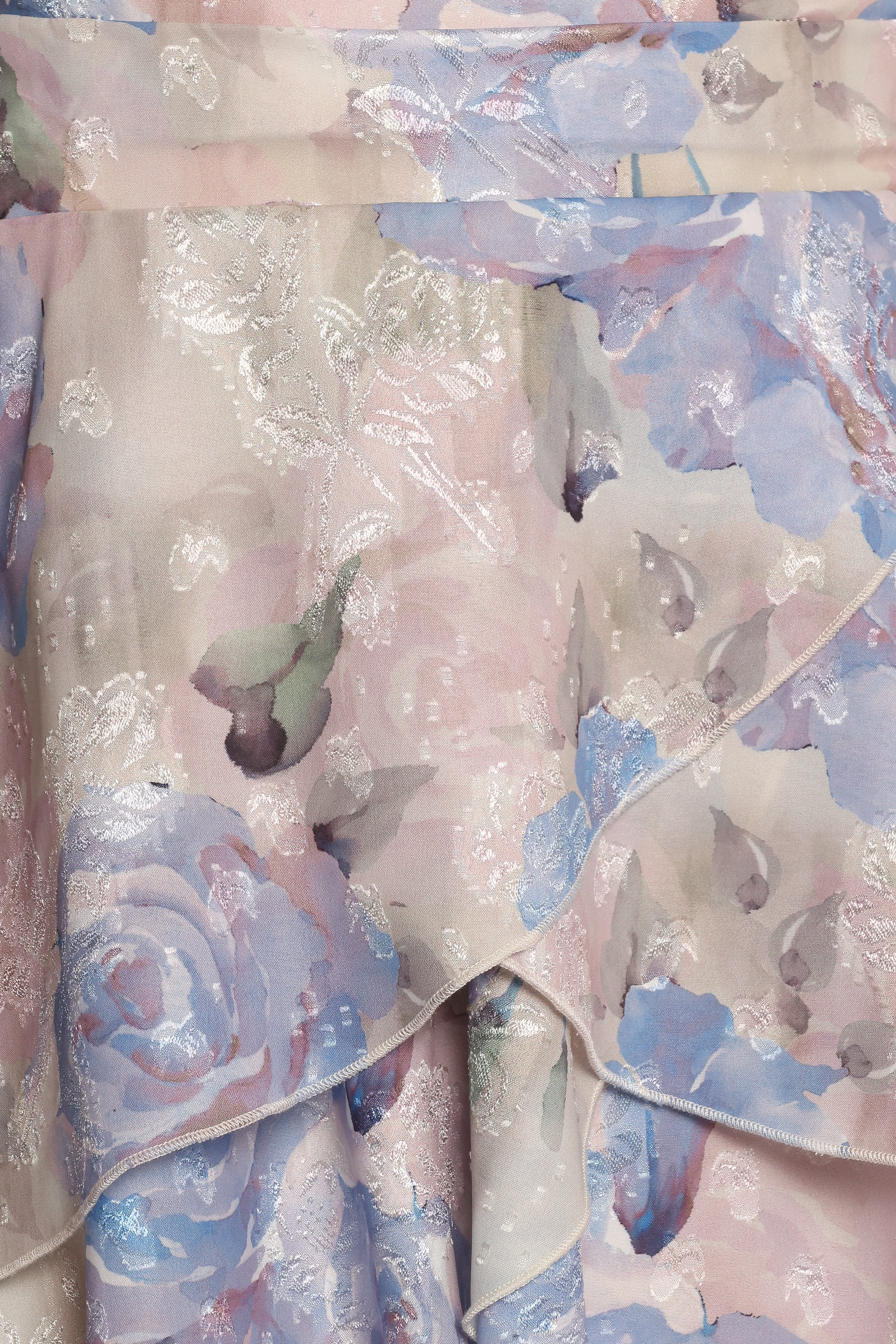 Admira Strapless Maxi Dress - Blue Floral