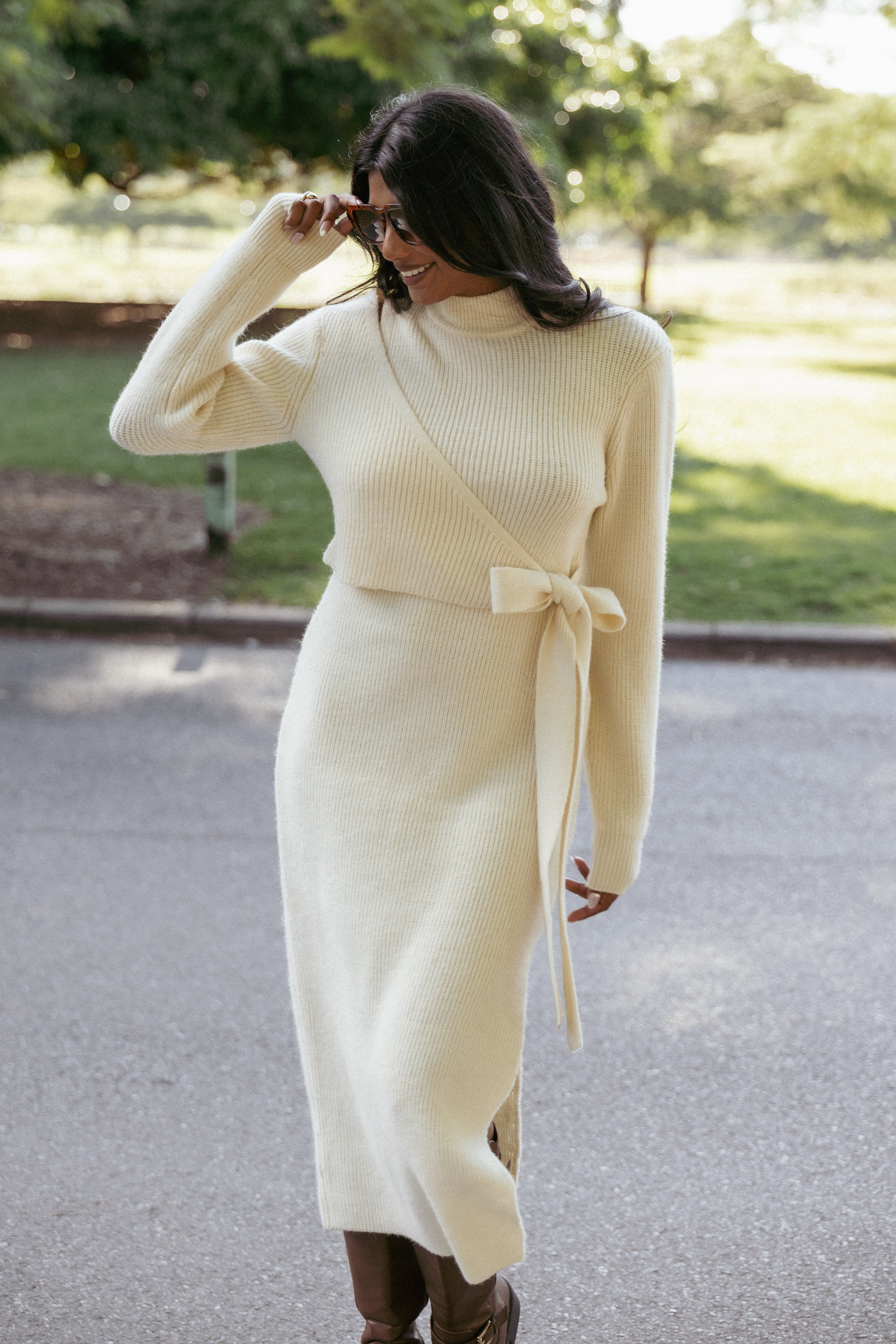 Aerin Knit Dress - Cream