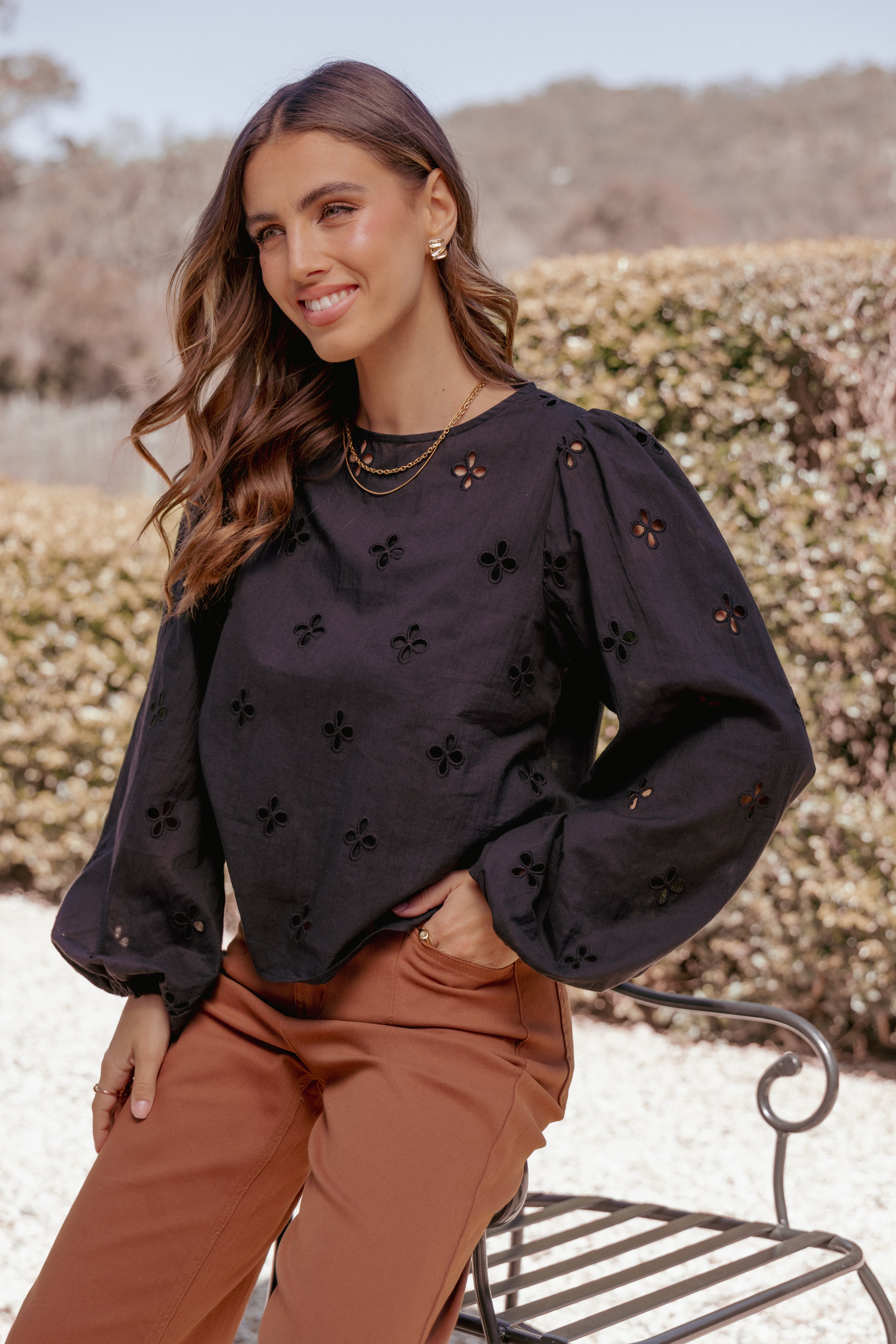 Aggie Blouse - Black
