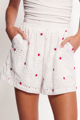 Aisha Shorts - White