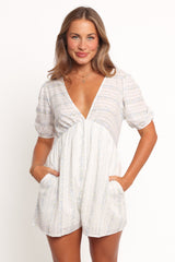 Aisley Romper - White